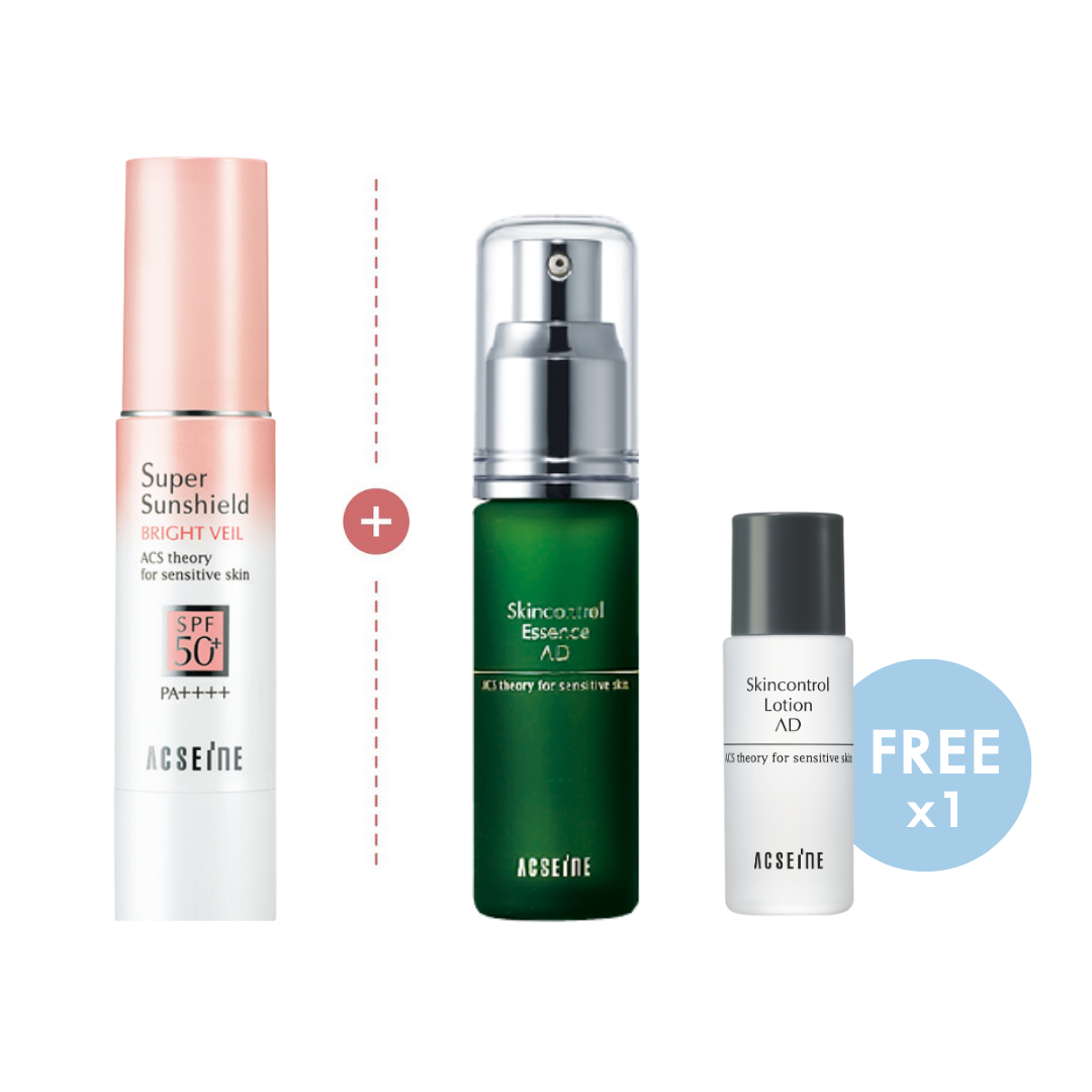 15% SET : Skincontrol Essence AD & Sunshield Bright Veil (PINK)