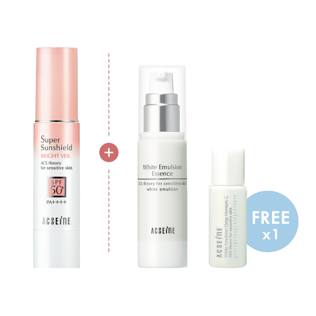 15% SET : White Essence & Sunshield Bright Veil (PINK)