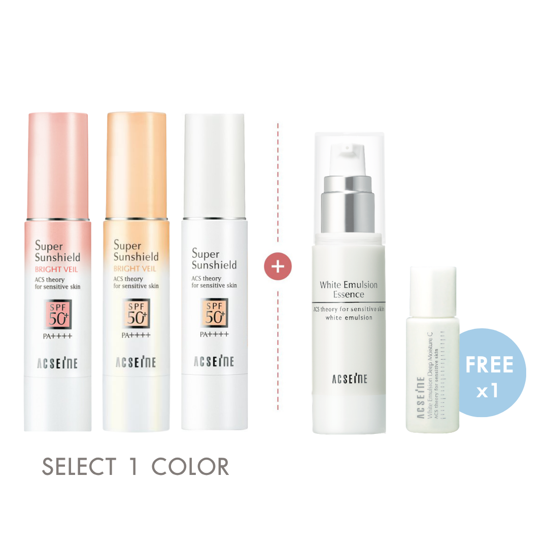 15% SET : White Essence & Sunshield Bright Veil (PINK)